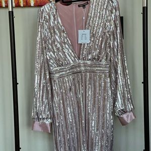 Embellished sequins dress